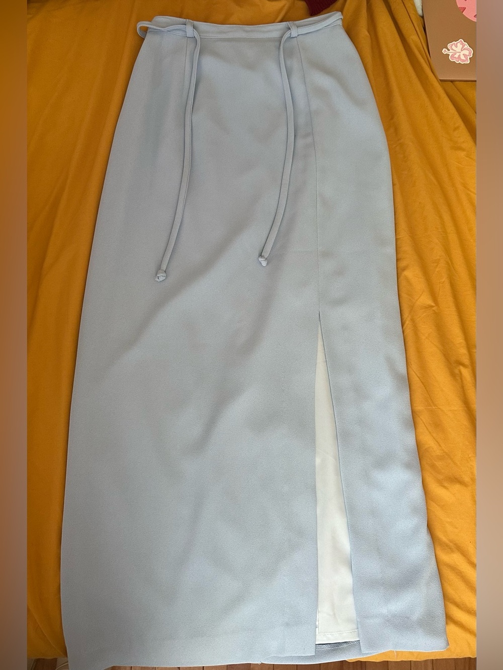Light blue maxi skirt